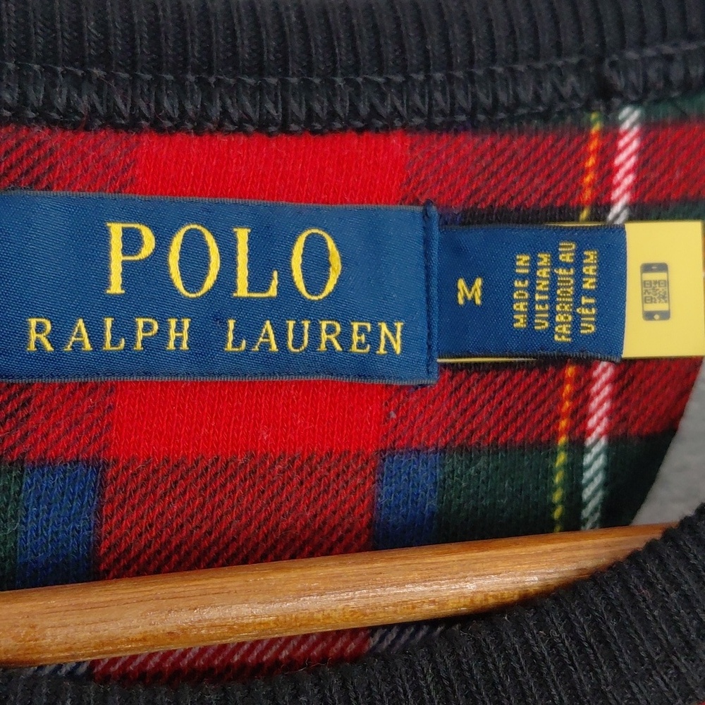 Polo by Ralph Lauren Men's Red and Blue Plaid Crewneck Sweater - Picture 3 of 4